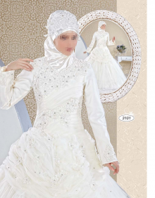 Robes de mariage pour femme voilée حور العين للمحجبات