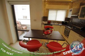 شقة مفروشة في الشميساني عمان -شارع الثقافة بجانب برغر كنج وبنك ستاندر تشارتر