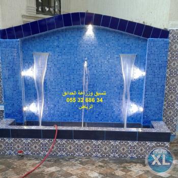 تنسيق حدائق عشب صناعي عشب جداري 0553268634