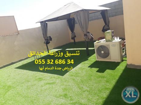 تنسيق حدائق عشب صناعي عشب جداري 0553268634