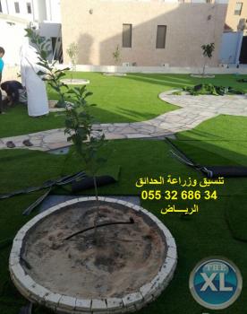 تنسيق حدائق عشب صناعي عشب جداري 0553268634