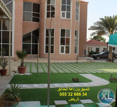 تنسيق حدائق عشب صناعي عشب جداري 0553268634