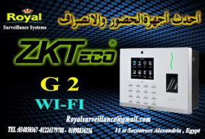 جهاز حضوروانصراف ZKTECO يعمل بخاصية WI-FI موديلG2