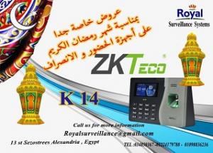 خصومات شهر رمضان على أجهزة حضور وانصراف موديل K14