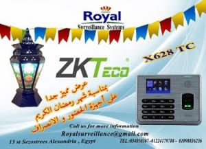 بمناسبة شهر رمضان أجهزة حضور وانصراف ماركة ZKTECOموديلX628-