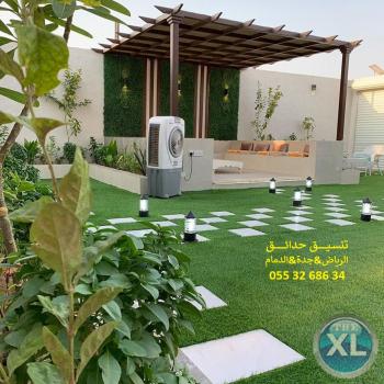 تنسيق حدائق عشب صناعي عشب جداري الرياض جدة الدمام 0553268634