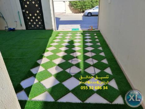 عشب صناعي الرياض 0553268634 تنسيق حدائق عشب جداري جدة