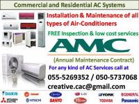 split ac clean with FREE gas fill 055-5269352 repair maintenance central duct fcu package air con ch