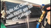 emergency ac services 055-5269352 free gas fill check repair air condition maintenance cheap split c