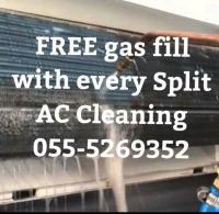 low cost ac services 055-5269352 split clean repair gas maintenance ajman dubai sharjah central duct